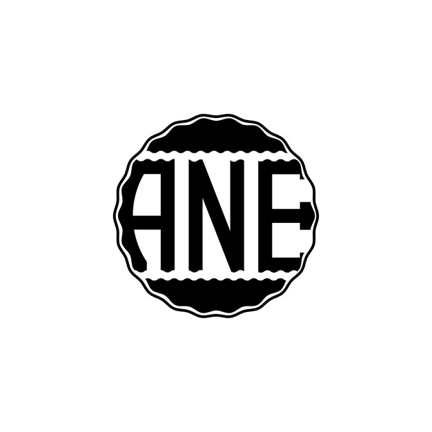 Vector modern letter logo 'ane'