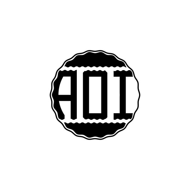 Vettore lettera moderna logo 'aoi'