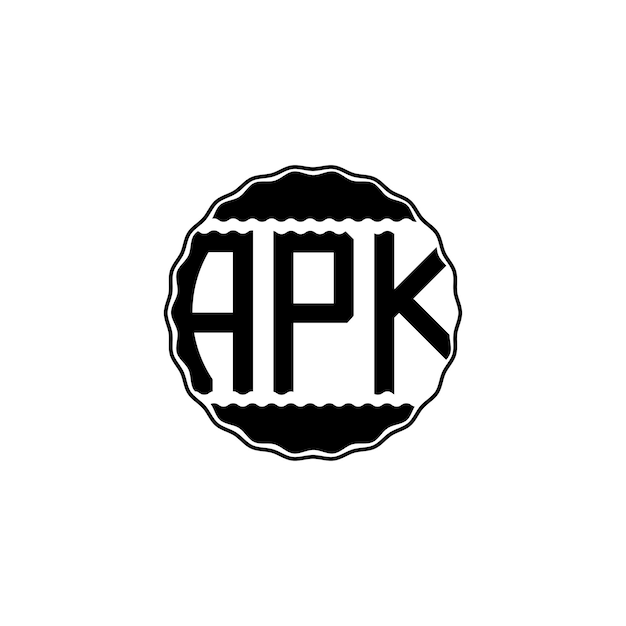 Modern Letter Logo 'APK'