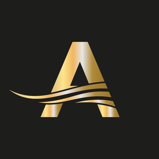 Modern Letter A A Logo Monogram Logotype Vector Template Combined with Luxury Fashion Identity