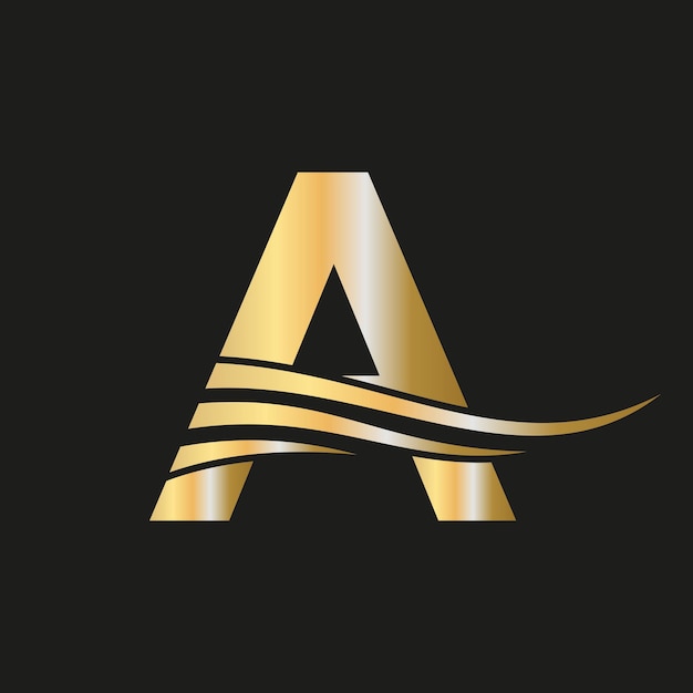 Modern Letter A A Logo Monogram Logotype Vector Template Combined with Luxury Fashion Identity