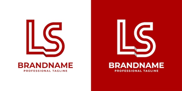 Modern Letter LS Logo suitable for any business with LS or SL initial