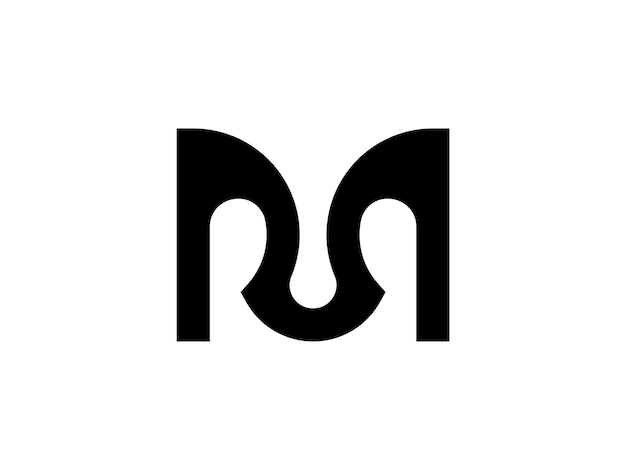 Modern letter m monogram logo design