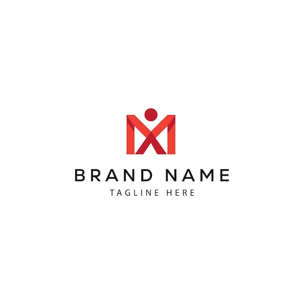 Modern letter mark m y x logo design