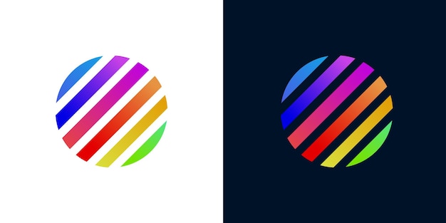 Vettore moderna lettera o logo design colorato