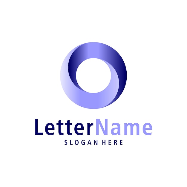 Modern letter O logo design vector Creative O logo concepts template