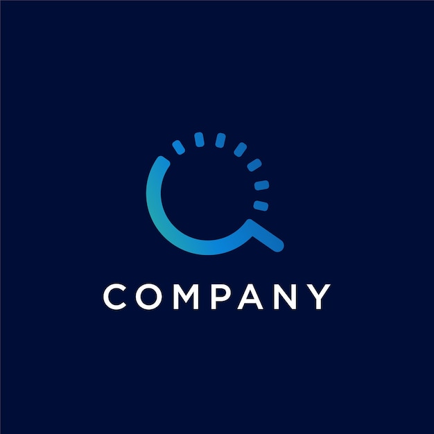 modern letter q company logo