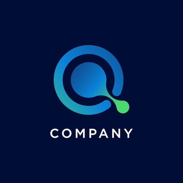 modern letter q company logo