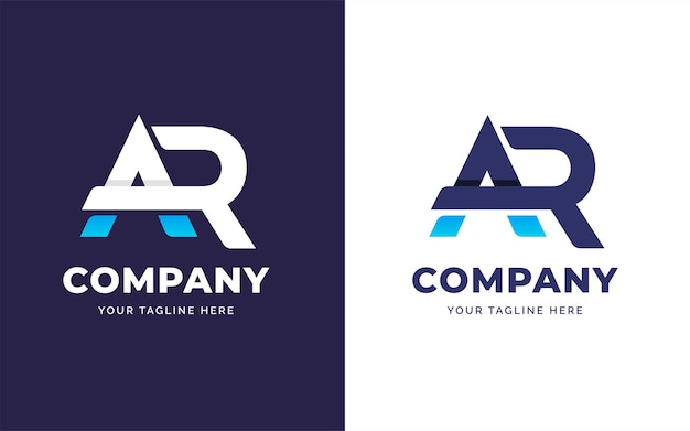 Modern Letter A and R Logo Design Template