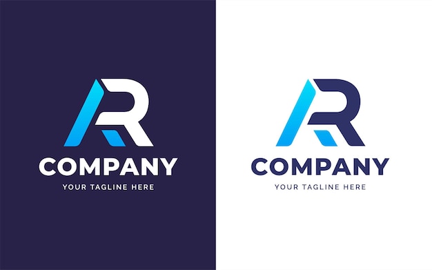 Modern Letter A and R Logo Design Template