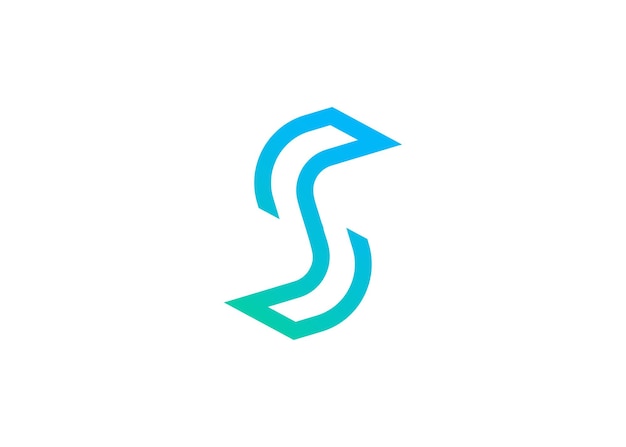 Modern letter S logo design vector template