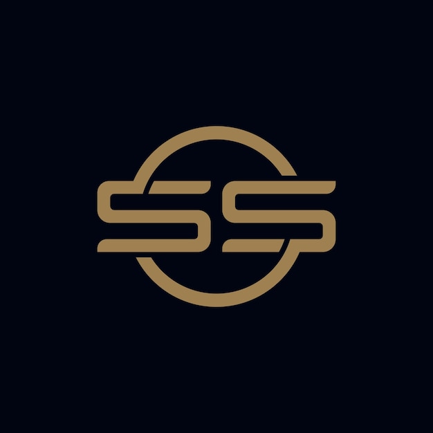 Modern letter ss luxe logo afbeelding ontwerp