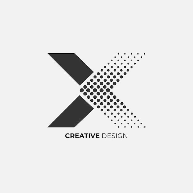 Modern letter x initial abstract style Elegant logo