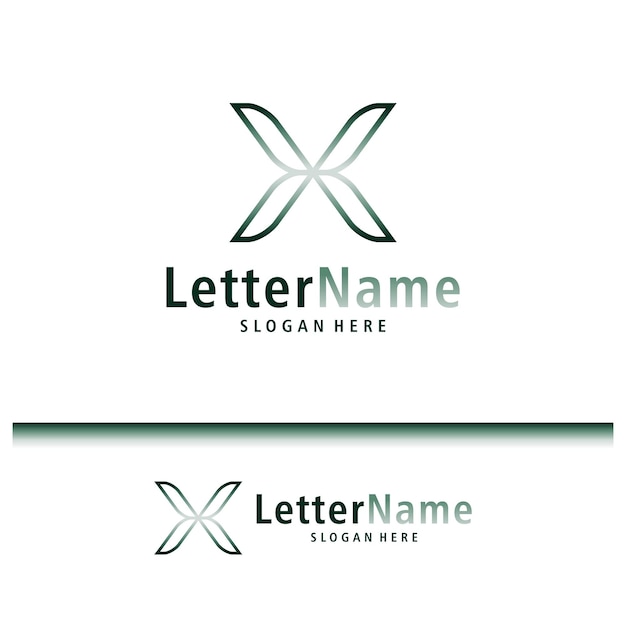 Modern letter X logo design vector Creative X logo concepts template