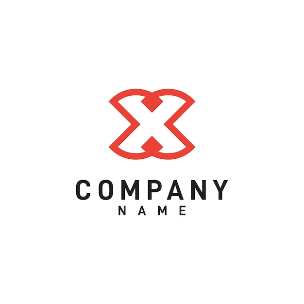 Modern letter x logo design