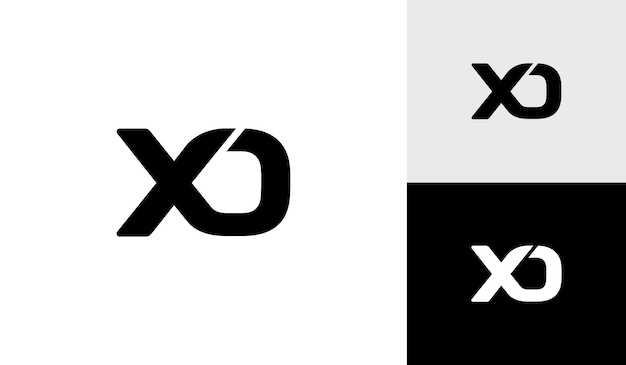 Modern letter XO monogram logo design vector