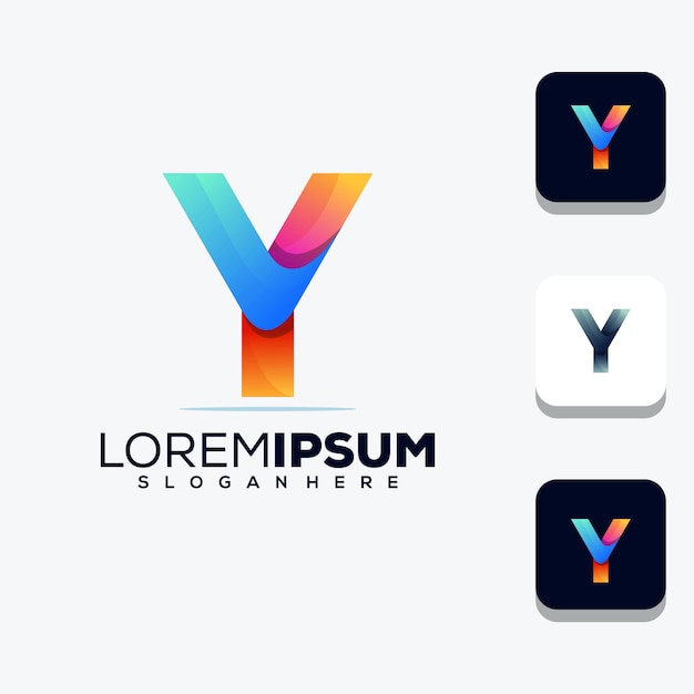 Modern letter y-logo-ontwerp