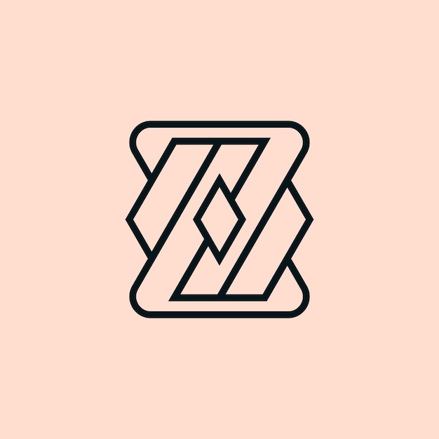 modern letter Z lines abstract geometry logo