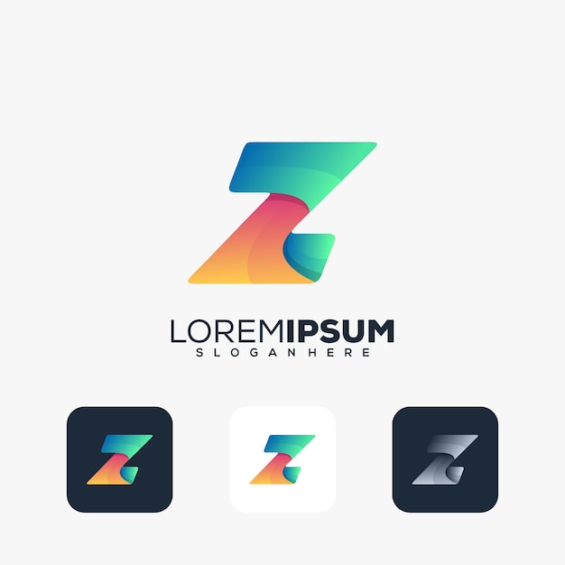 Modern letter z logo desig