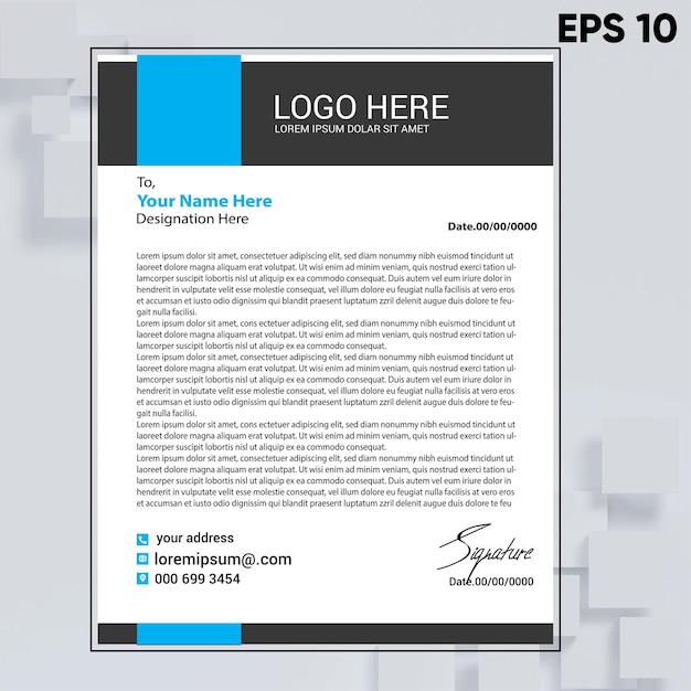 Modern Letterhead Design