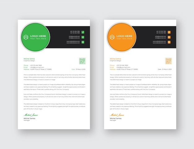 Modern Letterhead eps