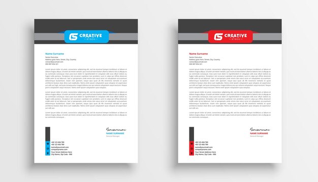 Modern Letterhead Template