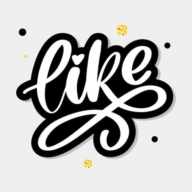 Modern lettering illustration