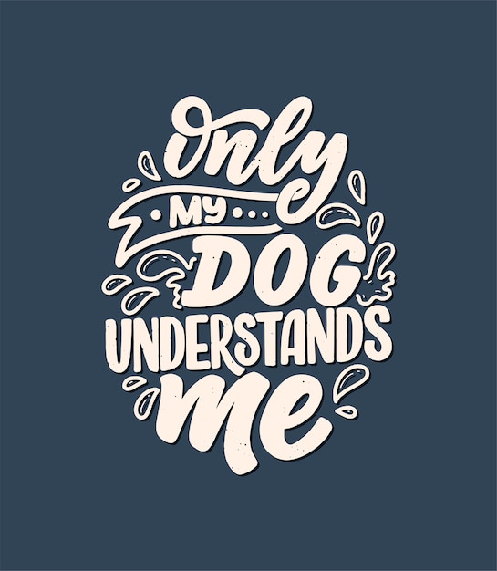Modern lettering quote illustration