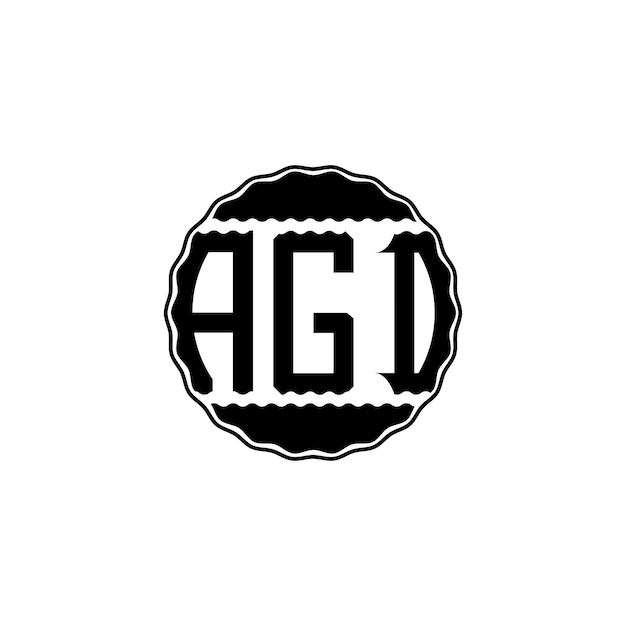 Modern letterlogo 'AGD'