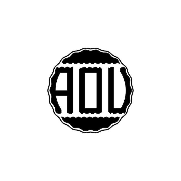 Vector modern letterlogo 'aou'