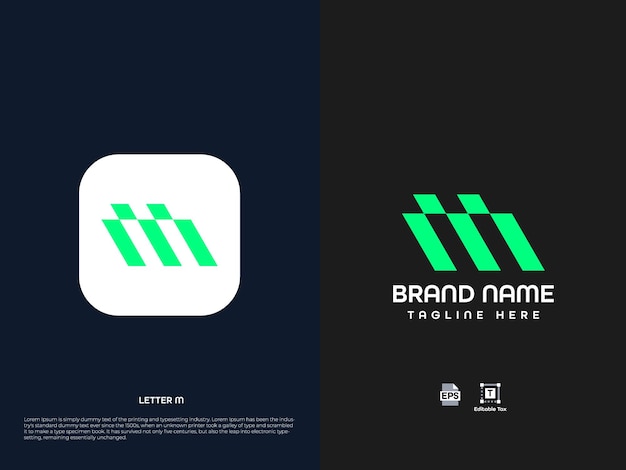 Vector modern letterlogo-ontwerp