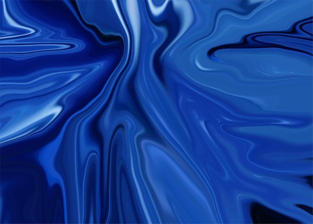 Современный голубой цвет жидкого фона с мраморным эффектом