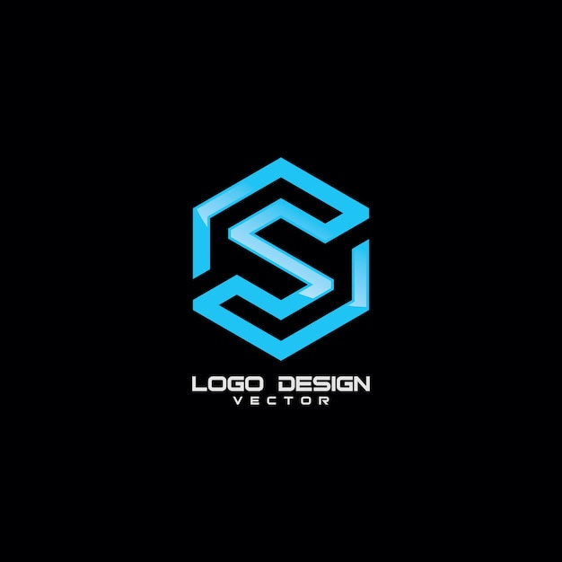 Vector modern linear s symbol logo template