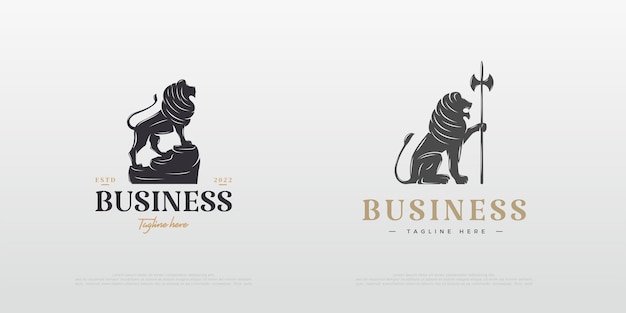 Modern Lion-logo-ontwerp met een gedurfd en schoon concept Premium design met luxe en elegante concepten