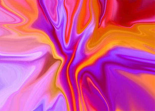 Вектор Современный жидкий фоновый дизайн светло-фиолетового и желтого цветов волновой эффект