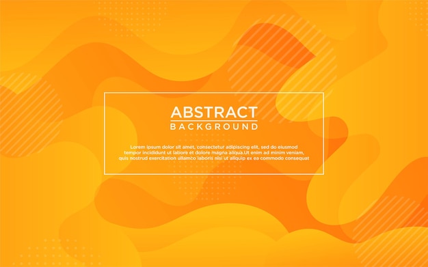 Modern Liquid background Orange elements with fluid gradient Dynamic shapes composition