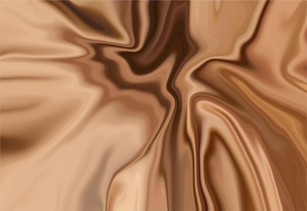 Fondo liquido moderno con l'onda marrone di cioccolato