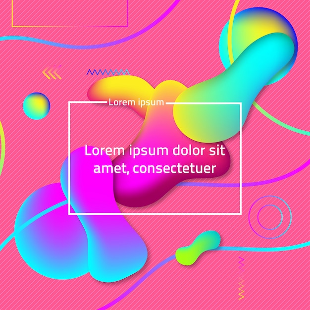 Modern liquid colored spot