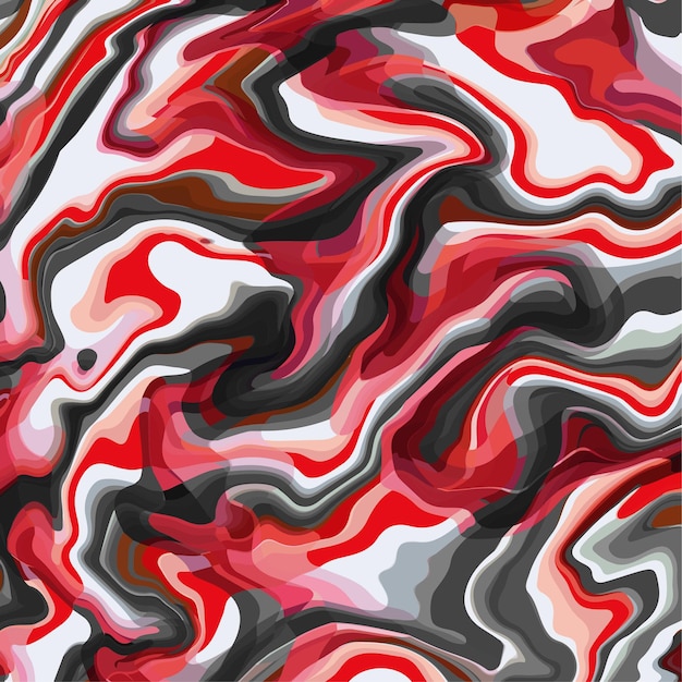 Modern liquid wave background vector. wallpaper, marbling texture, blood red color