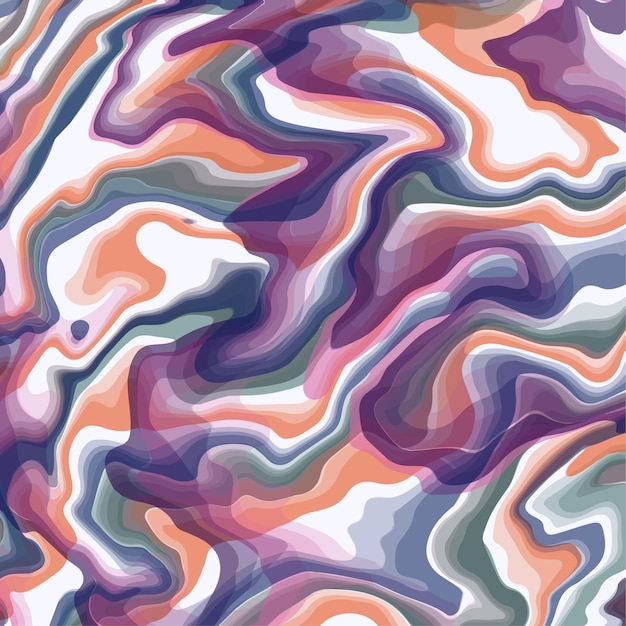 現代の液体波背景ベクトル。壁紙、マーブリング テクスチャ