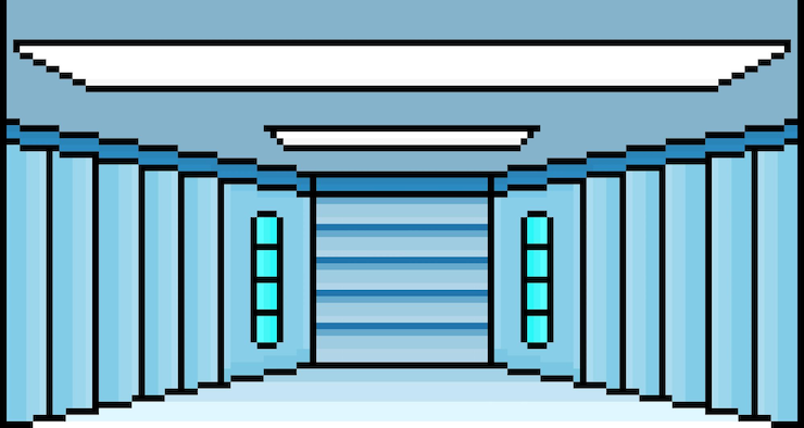 Vector modern living room models in 8 bit pixels future homes in vector illustrations