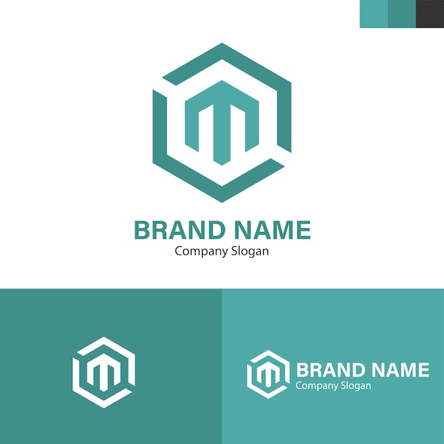 Vector modern logo branding brand tech