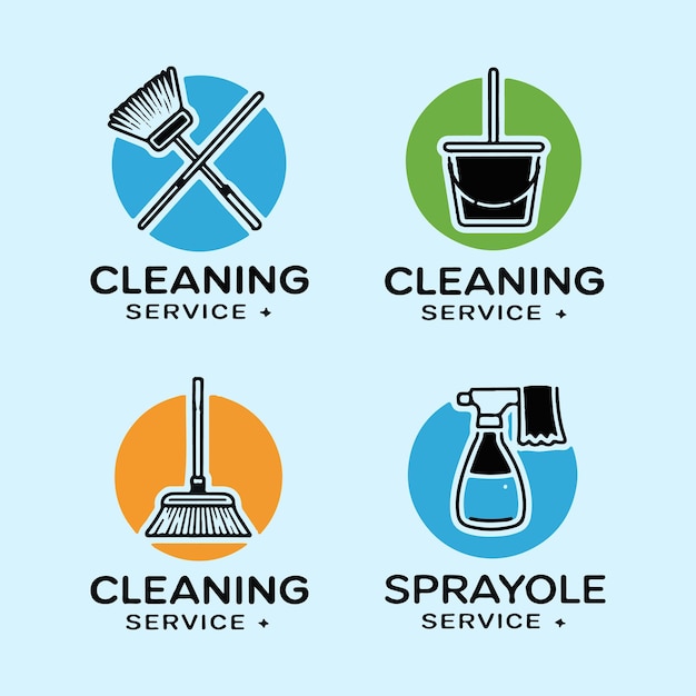 modern logo for cleaning experts