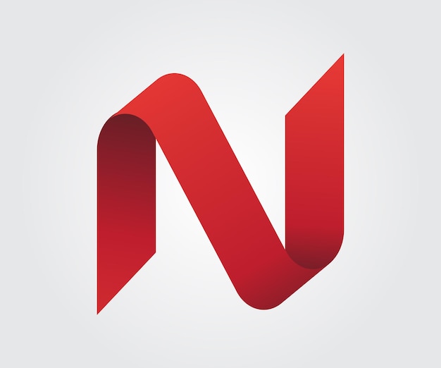 현대 로고 디자인 문자 N 벡터 아트