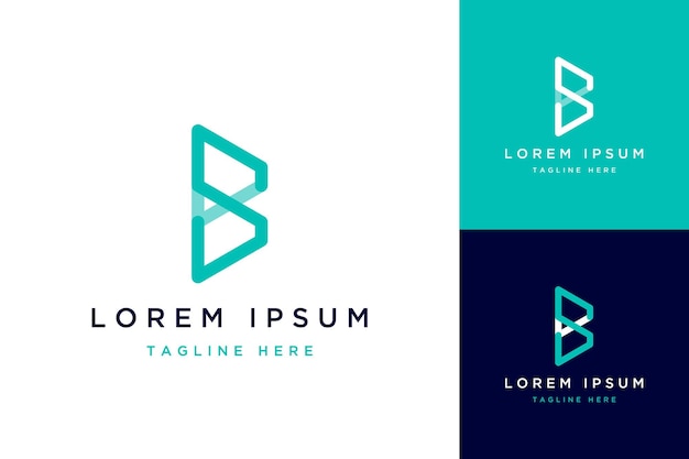 Modern logo design or monogram or initials sb line art