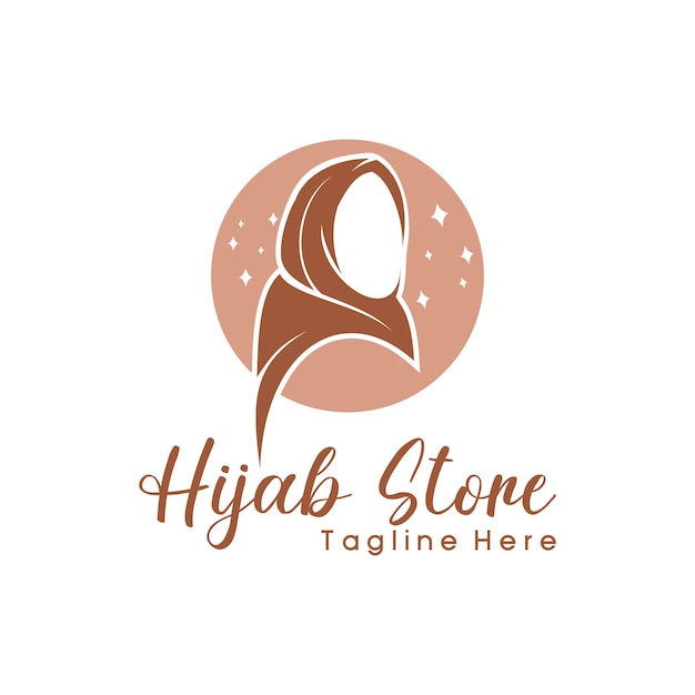 Logo moderno del negozio di hijab