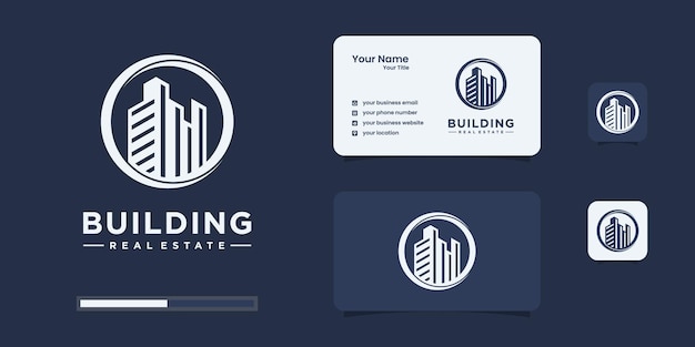 Modern logo-ontwerp voor onroerend goed