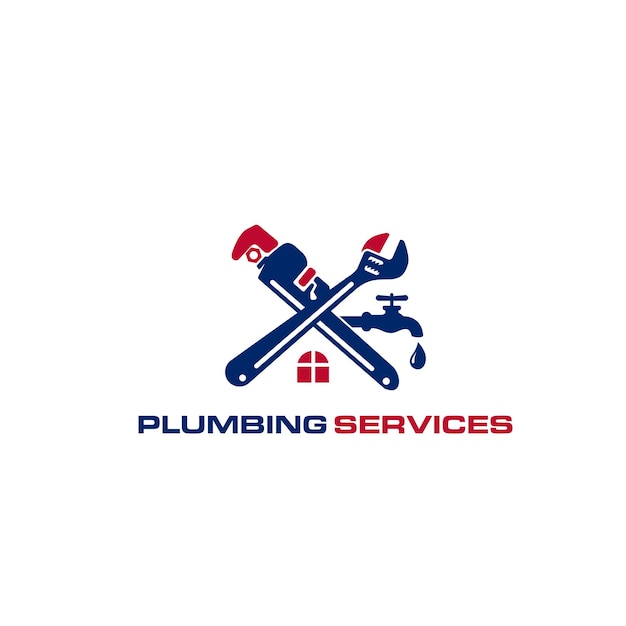 Modern logo plumbing services company