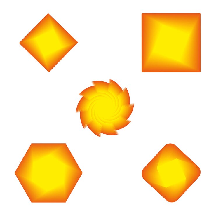 Vector modern logo with sun for marketing in company