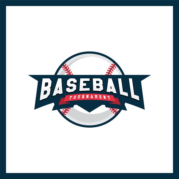 Modern logotype for a baseball league.